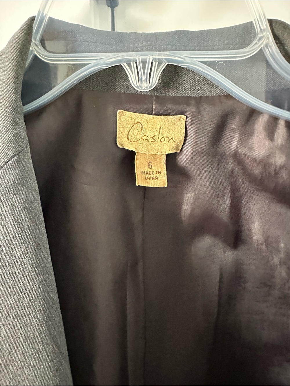 Caslon Charcoal Gray Two-Piece Tailored Pantsuit size 6 - Picture 6 of 16